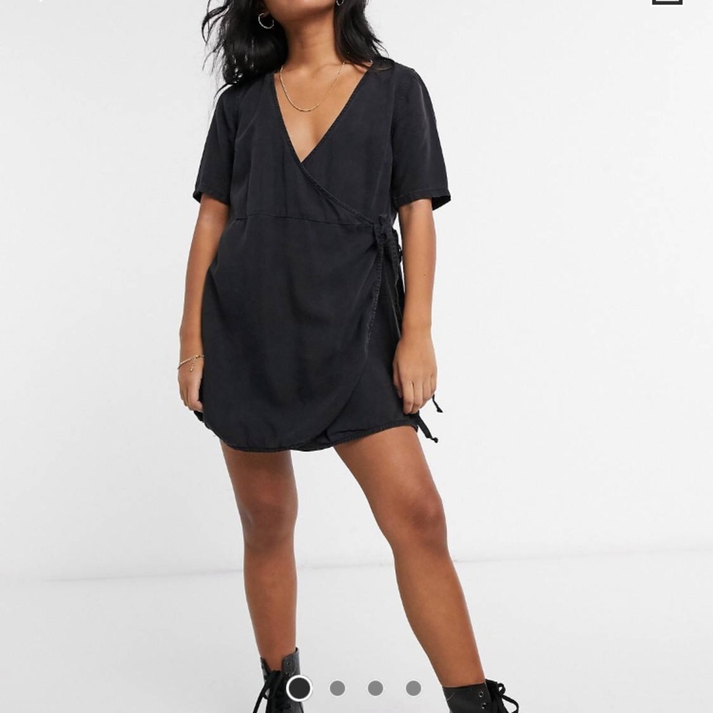 Denim Wrap Dress